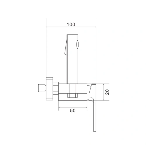 Гигиенический душ со смесителем Shevanik S6805C-1 белый - фото 3