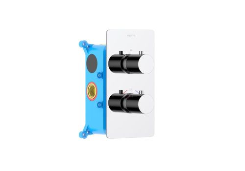 Смеситель для душа Aquatek ЕВРОПА AQ1391CR встраиваемый в стену хром с термостатом - фото 2