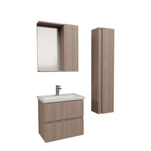 Шкаф-пенал Grossman Юнит 208012 30х140 подвесной цвет коричневый - фото 2