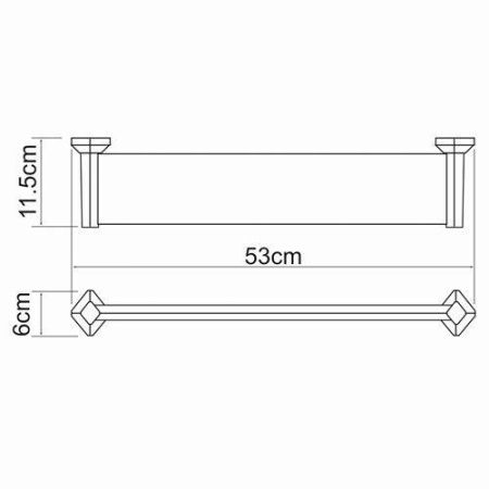 Полка в ванную комнату WasserKRAFT 1124