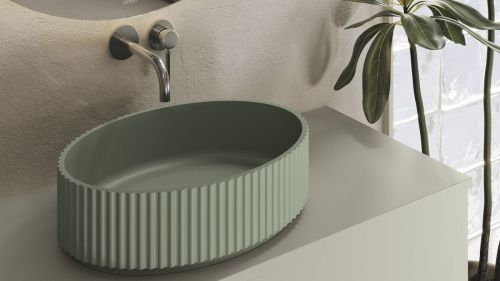 Раковина из искусственного камня Zenon Olympia 4000.000.000.000.39682 50х30 накладная цвет белый - фото 5