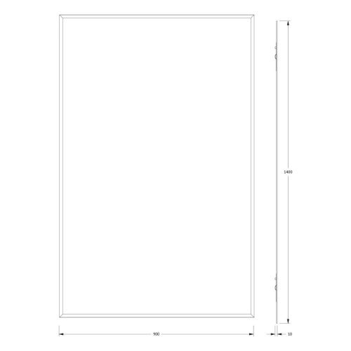 Зеркало Evoform Comfort BY 0951 90х140 подвесное - фото 2