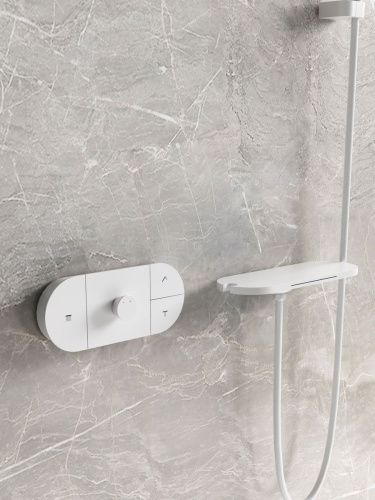 Душевая система Vincea VSFW-2F12TMW встраиваемая в стену цвет белый с термостатом - фото 2