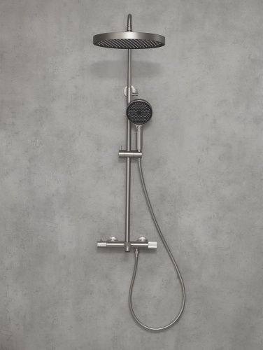 Душевая стойка AltroBagno Bilancia AltroBagnoBilancia030427Ni настенная цвет никель - фото 4