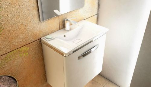 Раковина из искусственного камня Uperwood Elen 291120417 60х40 полувстраиваемая цвет белый - фото 2