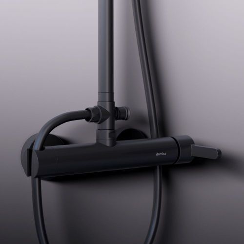 Душевая стойка Damixa Scandinavian Pure 936710300 настенная цвет черный - фото 5