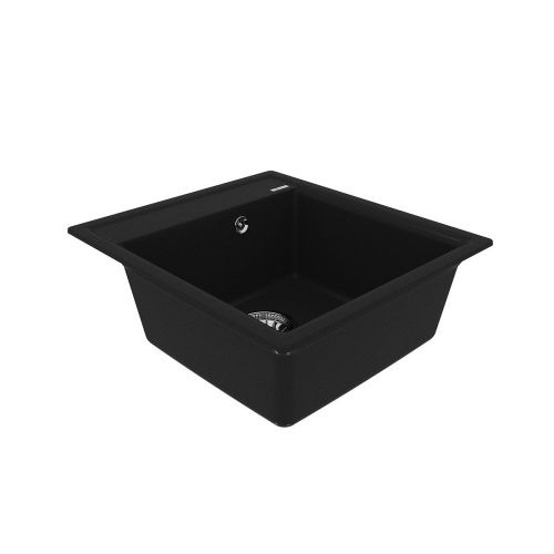 Кухонная мойка LeMark Hanka 450 9910007 45х50 цвет черный поверхность матовая - фото 2
