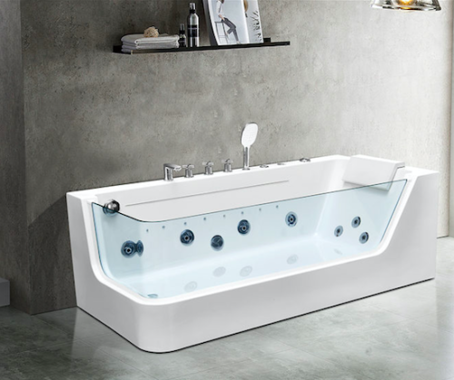 Ванна акриловая Frank 201759000 170х80 угловая асимметричная с каркасом - фото 4