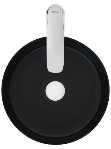 Раковина из сантехнического фаянса WeltWasser WW SK 10000004523 40 см накладная цвет белый/черный без отверстий под смеситель - фото 4