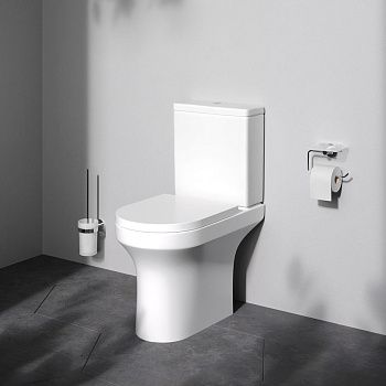 Унитаз напольный с бачком Am.Pm X-Joy C85A8601SC белый с сиденьем микролифт безободковый каскадный смыв