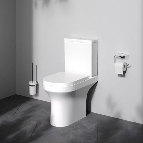 Унитаз напольный с бачком Am.Pm X-Joy C85A8601SC белый с сиденьем микролифт безободковый каскадный смыв