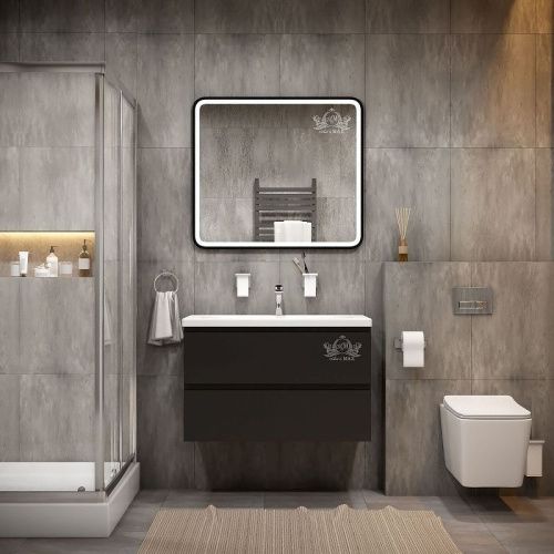 Зеркало с подсветкой Art&Max GENOVA AM-Gen-900-800-DS-F 90х80 подвесное - фото 2