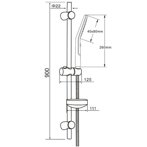 Душевой гарнитур Orange O-Shower OS910cr настенный хром - фото 4