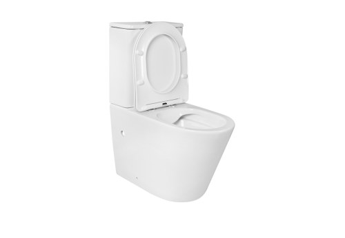 Унитаз напольный с бачком Aquatek ВЕГА AQ2904-00 белый с сиденьем микролифт безободковый каскадный смыв - фото 5
