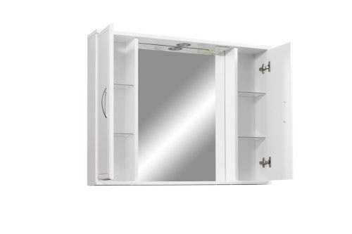 Зеркало-шкаф Stella Polar Концепт SP-00000059 80х70 подвесной цвет белый - фото 4