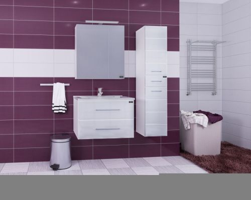 Зеркало-шкаф СанТа Стандарт 113009 70х70 подвесной цвет белый - фото 3