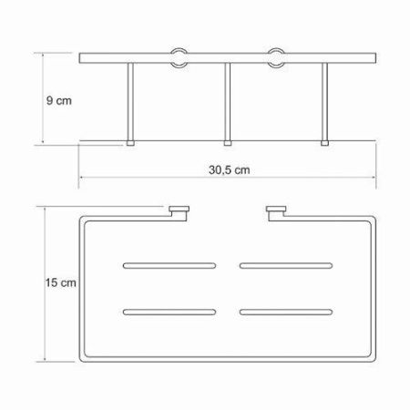 Полка в ванную комнату WasserKRAFT 511