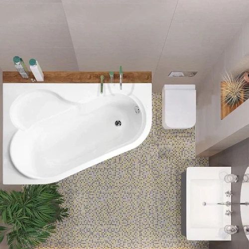 Ванна акриловая Vagnerplast Selena VPBA141SEL3PE-04 150х100 пристенная асимметричная без каркаса - фото 4