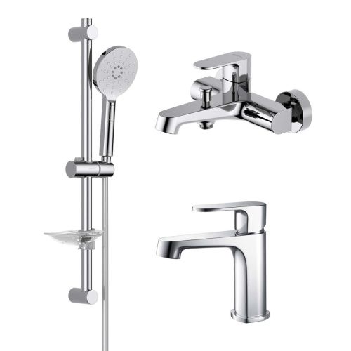 Комплект смесителей Aquatek ОБЕРОН AQ1230CR хром