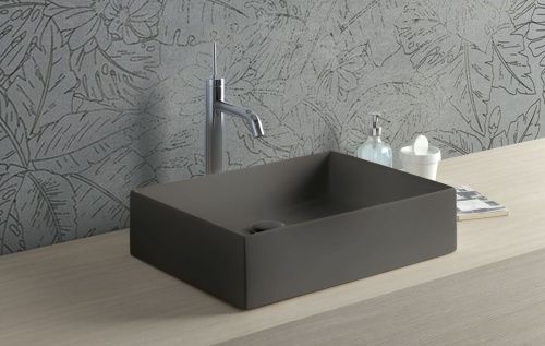 Раковина керамическая Disegno Ceramica Slim SS05038055 50х40 накладная цвет коричневый - фото 2