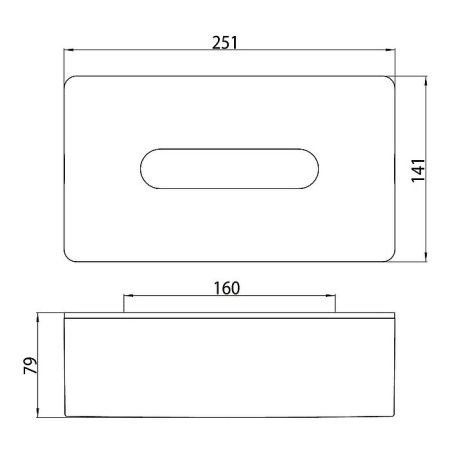 Бокс для салфеток Emco Loft 0557 134 00
