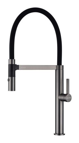 Смеситель для кухни Paulmark LEADER Le214101-GM на мойку серый