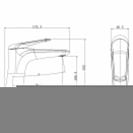 Смеситель Wonzon & Woghand WW-A41222-BG на раковину золото