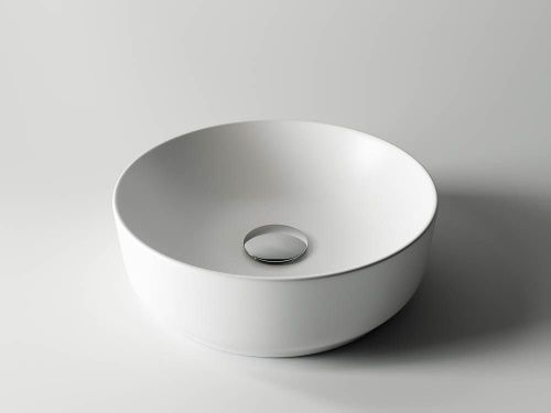 Раковина из сантехнического фарфора Ceramica Nova ELEMENT CN6006 40х40 накладная цвет белый без отверстий под смеситель - фото 4