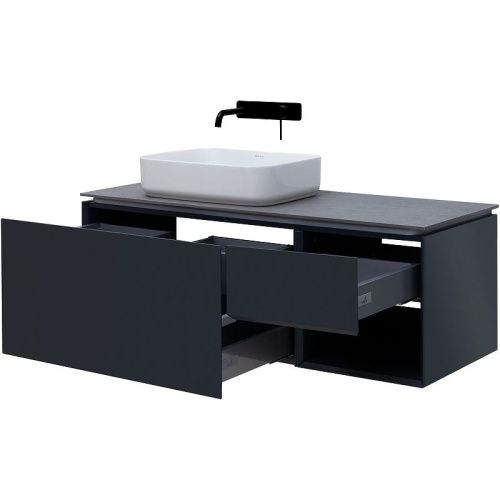 Тумба под раковину Allen Brau Infinity 1.21006.AM 120х50 подвесная цвет черный - фото 5