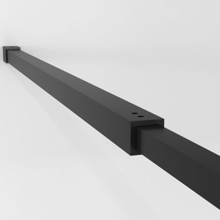 Душевая перегородка Niagara Nova NG-686-90BLACK 90х195 стекло с рисунком профиль черный