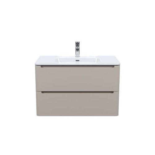 Тумба с раковиной Iddis Edifice EDI80C0i95K 80х50 подвесная цвет бежевый - фото 2