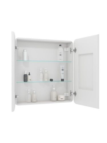 Зеркало-шкаф Continent Elliott МВК014 80х80 подвесной цвет белый - фото 4