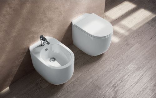 Унитаз подвесной Hidra Gio GWR20SET/001 цвет белый с сиденьем микролифт безободковый - фото 3