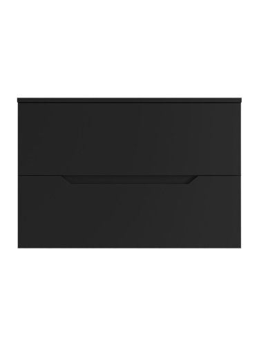 Тумба под раковину Orange Line Li-80TubMDF 80х50 подвесная цвет черный - фото 2