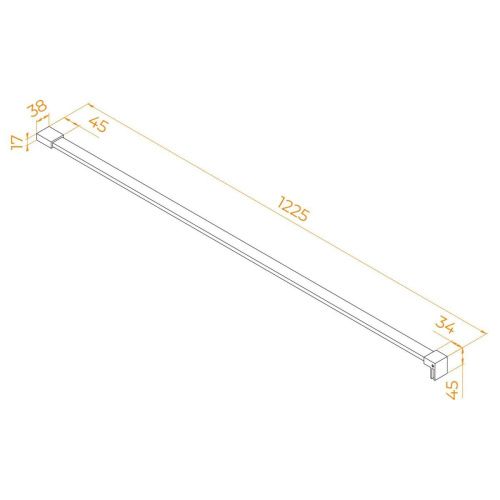 Держатель стекла RGW 41400105-11 хром - фото 2