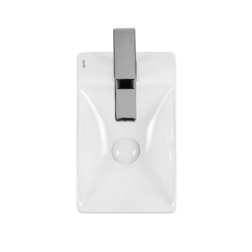 Раковина из сантехнического фарфора Bond Cube S12-380R 40х20 накладная цвет белый 1 отверстие под смеситель - фото 2