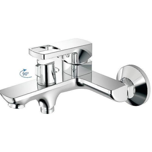 Смеситель для ванны и душа Haiba HB176 HB60176 настенный хром - фото 2