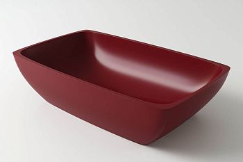 Раковина из искусственного камня Holbi TITAN 1.02.010.11.3 60х40 накладная цвет красный