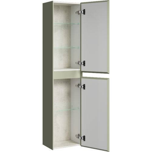 Шкаф-пенал Aqwella Y GE0535SH 40х150 подвесной цвет зеленый - фото 2