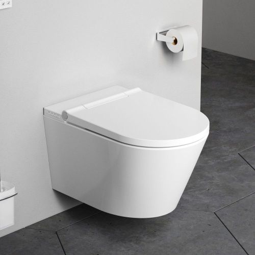 Унитаз подвесной Am.Pm Inspire CCC501700SC белый с сиденьем микролифт безободковый каскадный смыв