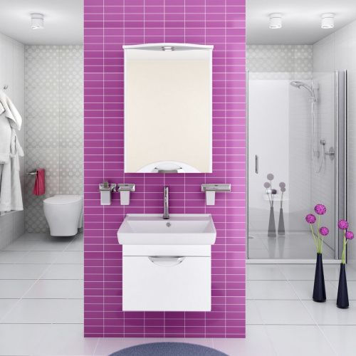 Тумба под раковину Runo ИБИЦА 00000001046 50х30 подвесная цвет белый - фото 3