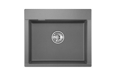 Кухонная мойка Granula 5804, ГРАФИТ 60х50 цвет серый поверхность матовая