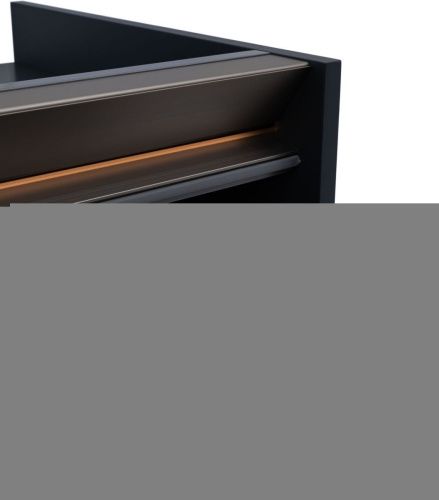 Тумба под раковину Allen Brau Activity 1.34012.AM 80х50 подвесная цвет черный - фото 4