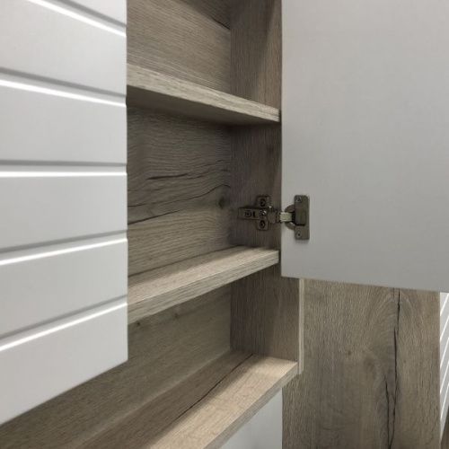 Зеркало-шкаф Comforty Клеон 00-00002045CF 60х80 подвесной цвет бежевый - фото 4