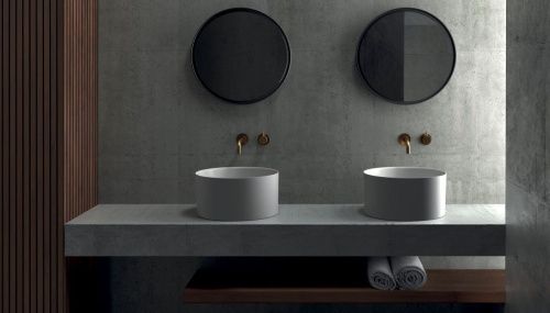 Раковина из сантехнического фарфора Galassia Core 7306 40х40 накладная цвет белый - фото 2