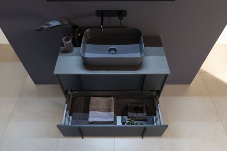 Тумба под раковину Allen Brau Reality 1.32004.AM 70х50 подвесная цвет черный