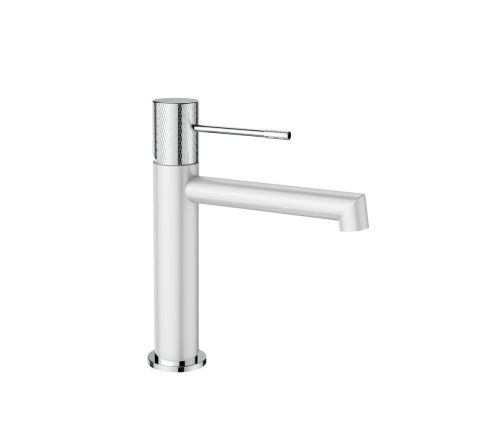 Смеситель AltroBagno Intento AltroBagnoIntento0132MW на раковину белый - фото 2