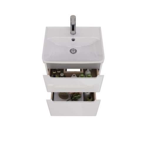 Тумба под раковину LeMark Buno LM04B50T 50х40 напольная цвет белый - фото 3