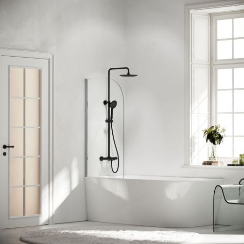 Душевая стойка Sancos Game SC3001LMB настенная цвет черный с термостатом - фото 2