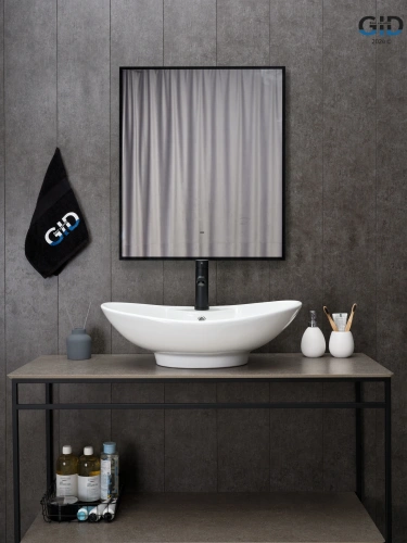 Раковина керамическая Gid Lago 51205 70х40 накладная цвет белый 1 отверстие под смеситель - фото 3